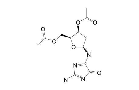 2-AMINO-5-[(3,5-DI-O-ACETYL-2-DEOXY-BETA-D-ERYTHRO-PENTOFURANOSYL)-AMINO]-4H-IMIDAZOL-4-ONE