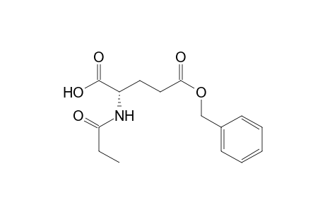 L-Glutamic acid, N-(1-oxopropyl)-, 5-(phenylmethyl) ester