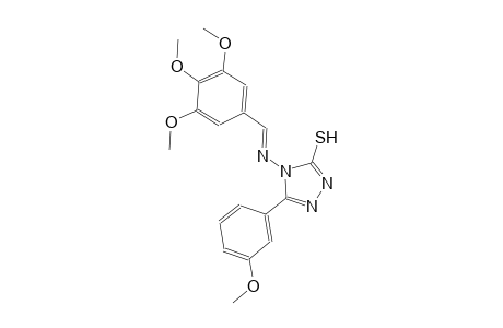 5-(3-methoxyphenyl)-4-{[(E)-(3,4,5-trimethoxyphenyl)methylidene]amino}-4H-1,2,4-triazole-3-thiol