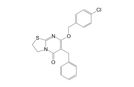 5H-thiazolo[3,2-a]pyrimidin-5-one, 7-[(4-chlorophenyl)methoxy]-2,3-dihydro-6-(phenylmethyl)-