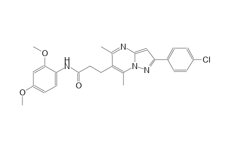 pyrazolo[1,5-a]pyrimidine-6-propanamide, 2-(4-chlorophenyl)-N-(2,4-dimethoxyphenyl)-5,7-dimethyl-