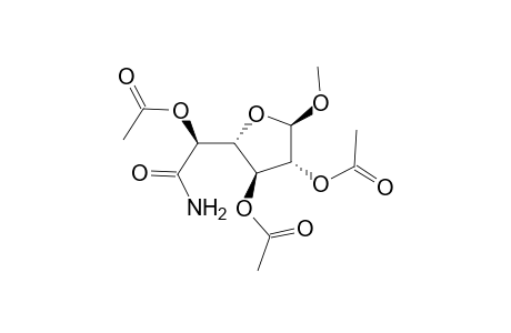 .beta.-D-Galactofuranosiduronamide, methyl, 2,3,5-triacetate