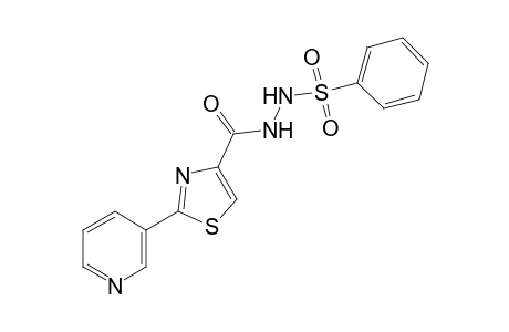 1-(phenylsulfonyl)-2-{[2-(3-pyridyl)-4-thiazolyl]carbonyl}hydrazine