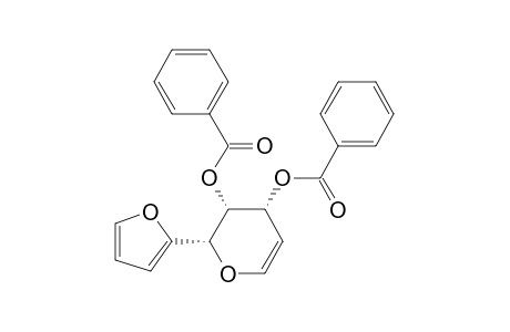 2H-Pyran-3,4-diol, 2-(2-furanyl)-3,4-dihydro-, dibenzoate, (2.alpha.,3.alpha.,4.alpha.)-(.+-.)-