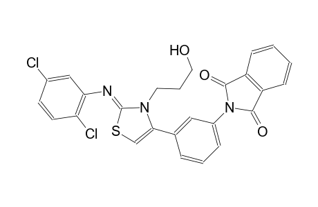 2-{3-[(2Z)-2-[(2,5-dichlorophenyl)imino]-3-(3-hydroxypropyl)-2,3-dihydro-1,3-thiazol-4-yl]phenyl}-1H-isoindole-1,3(2H)-dione