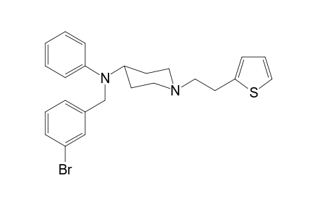 N-3-Bromobenzyl-N-phenyl-1-[2-(thiophen-2-yl)ethyl]piperidin-4-amine