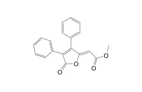 Acetic acid, (5-oxo-3,4-diphenyl-2(5H)-furanylidene)-, methyl ester