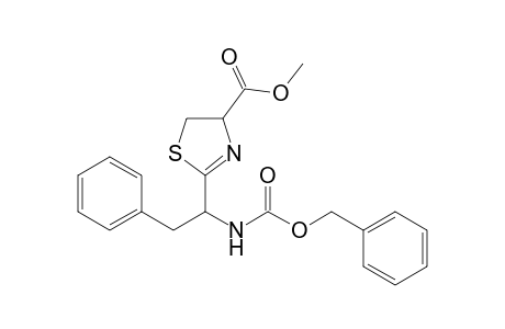 Methyl 2-[1-N-(benzyloxycarbonyl)amino-2-phenylethyl]thiazoline-4-carboxylate