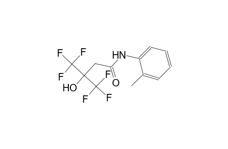 4,4,4-trifluoro-3-hydroxy-N-(2-methylphenyl)-3-(trifluoromethyl)butanamide