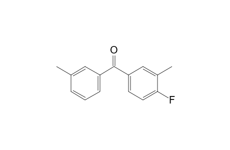 (4-fluoranyl-3-methyl-phenyl)-(3-methylphenyl)methanone