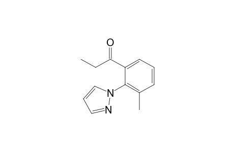 1-(3-methyl-2-pyrazol-1-yl-phenyl)propan-1-one