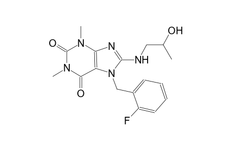 1H-purine-2,6-dione, 7-[(2-fluorophenyl)methyl]-3,7-dihydro-8-[(2-hydroxypropyl)amino]-1,3-dimethyl-