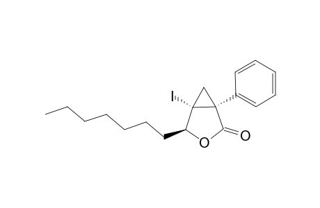 4,5-trans-1,5-cis-1-Phenyl-5-iodo-4-heptyl-3-oxabicyclo[3.1.0]hexane-2-one