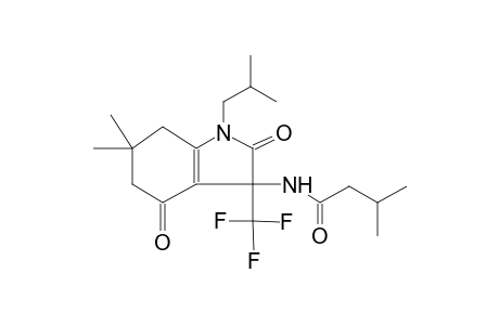 N-[1-isobutyl-6,6-dimethyl-2,4-dioxo-3-(trifluoromethyl)-2,3,4,5,6,7-hexahydro-1H-indol-3-yl]-3-methylbutanamide