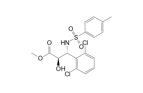 trans-Methyl 2-hydroxy-3-(2,6-dichloro)phenyl-3'-(N-tosylamino)propanoate