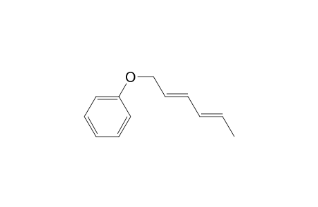 Benzene, (2,4-hexadienyloxy)-, (E,E)-