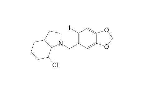(7 S / R)-7-Chloro-1-[( 6'-iodo-1',3'-benzodioxol-5'-yl)methyl]octahydro-1H-indole