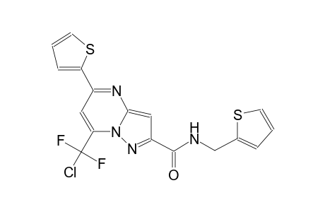7-[chloranyl-bis(fluoranyl)methyl]-5-thiophen-2-yl-N-(thiophen-2-ylmethyl)pyrazolo[1,5-a]pyrimidine-2-carboxamide
