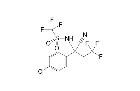 N-(1-(4-chlorophenyl)-1-cyano-3,3,3-trifluoropropyl)-1,1,1-trifluoromethane-sulfonamide