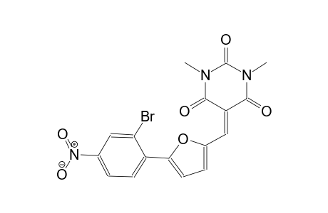 5-{[5-(2-bromo-4-nitrophenyl)-2-furyl]methylene}-1,3-dimethyl-2,4,6(1H,3H,5H)-pyrimidinetrione