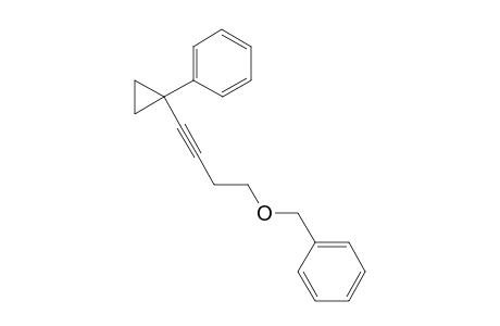 (1-(4-(benzyloxy)but-1-ynyl)cyclopropyl)benzene