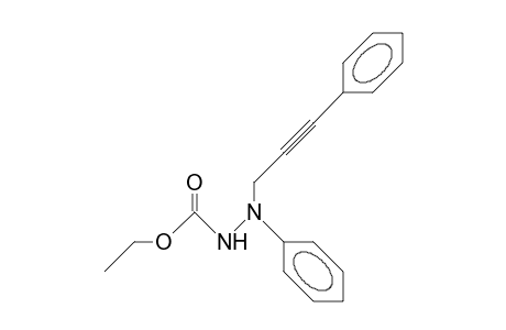 1-Ethoxycarbonyl-2-(3-[1-phenyl-propynyl])-2-phe nyl-hydrazine