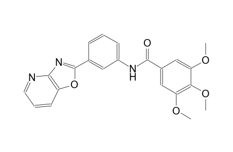 3,4,5-trimethoxy-N-(3-[1,3]oxazolo[4,5-b]pyridin-2-ylphenyl)benzamide