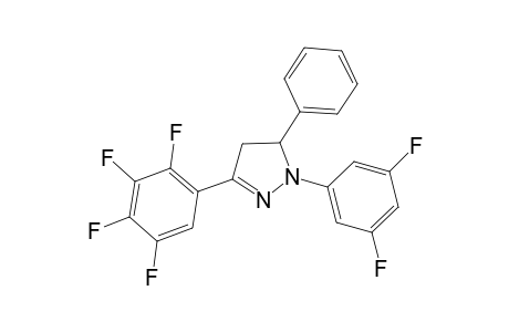 1-(3',5'-Difluorophenyl)-3-(2",3",4",5'-tetrafluorophenyl)-5-phenyl-4,5-dihydro-1H-pyrazole