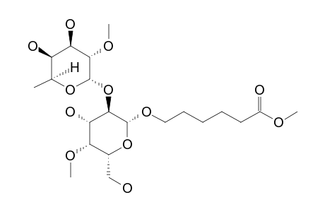 5-(METHOXYCARBONYL)-PENTYL-2-O-METHYL-ALPHA-L-FUCOPYRANOSYL-(1->2)-4-O-METHYL-BETA-D-GALACTOPYRANOSIDE