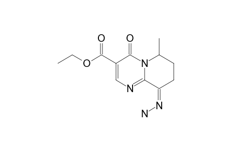 Z-ETHYL-9-HYDRAZONO-6-METHYL-4-OXO-6,7,8,9-TETRAHYDRO-4H-PYRIDO-[1,2-A]-PYRIMIDINE-3-CARBOXYLATE