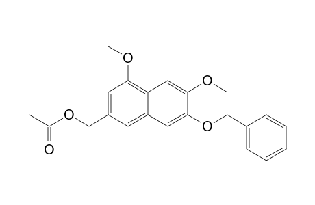 2-Naphthalenemethanol, 4,6-dimethoxy-7-(phenylmethoxy)-, acetate