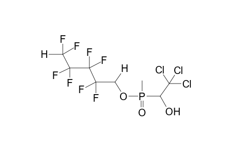 (1,1,5-TRIHYDROPERFLUOROPENTYL) METHYL(1-HYDROXY-2,2,2-TRICHLOROETHYL)PHOSPHINATE