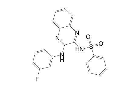 benzenesulfonamide, N-[3-[(3-fluorophenyl)amino]-2-quinoxalinyl]-