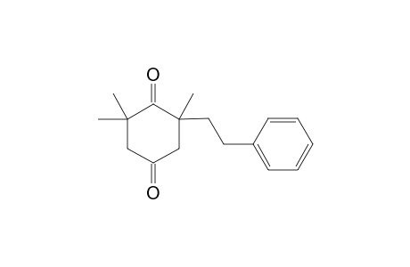 2-(2-Phenethyl)-2,6,6-trimethylcyclohexane-1,4-dione
