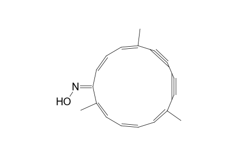 2,4,6,12,14-Cyclopentadecapentaene-8,10-diyn-1-one, 2,7,12-trimethyl-, oxime, (E,E,E,Z,Z,E)-