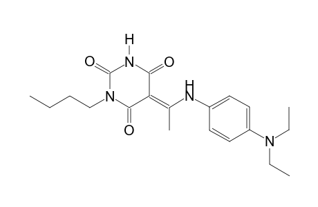 (5E)-1-butyl-5-{1-[4-(diethylamino)anilino]ethylidene}-2,4,6(1H,3H,5H)-pyrimidinetrione