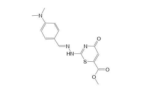 methyl 2-{(2E)-2-[4-(dimethylamino)benzylidene]hydrazino}-4-oxo-4H-1,3-thiazine-6-carboxylate