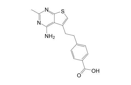 4-[2-(4-Amino-2-methylthieno[2,3-d]pyrimidin-5-yl)ethyl]benzoic acid