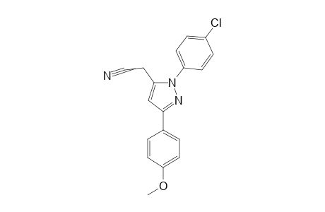 [1-(4-CHLOROPHENYL)-3-(4-METHOXYPHENYL)-PYRAZOL-5-YL]-ACETONITRILE