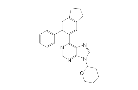 6-(6-phenylindan-5-yl)-9-tetrahydropyran-2-yl-purine