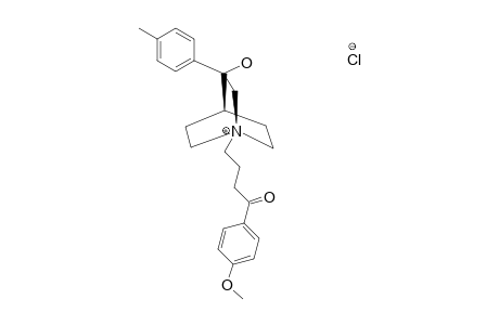 3-PARA-METHYLPHENYL-3-HYDROXY-N-(4'-PARA-METHOXYPHENYL-4'-OXOBUTYL)-QUINUClIDINIUM_CHLORIDE
