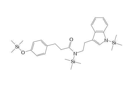 Benzenepropanamide, N-(trimethylsilyl)-N-[2-[1-(trimethylsilyl)-1H-indol-3-yl]ethyl]-4-[(trimethylsilyl)oxy]-