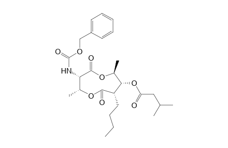 3-Benzyloxycarbonylamino-7-n-butyl-4,9-dimethyl-1,5-dioxa-8-isobutylcarbonyloxycyclononane-2,6-dione isomer