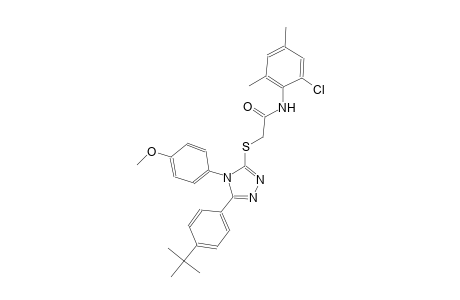 2-{[5-(4-tert-butylphenyl)-4-(4-methoxyphenyl)-4H-1,2,4-triazol-3-yl]sulfanyl}-N-(2-chloro-4,6-dimethylphenyl)acetamide