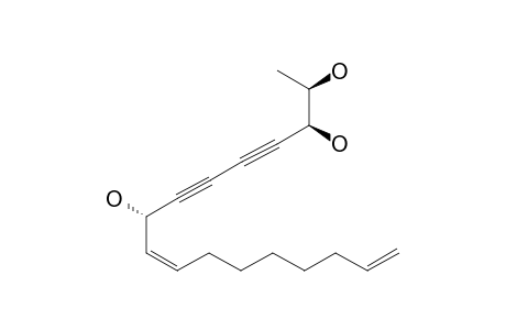 GYMNASTERKOREAYNE-G;ERYTHRO-8(S)-9(Z),16-HEPTADECADIENE-4,6-DIYNE-2,3,8-TRIOL