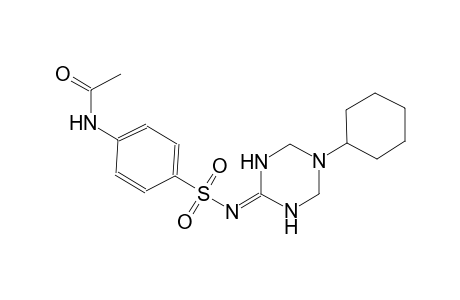 acetamide, N-[4-[[(5-cyclohexyltetrahydro-1,3,5-triazin-2(1H)-ylidene)amino]sulfonyl]phenyl]-
