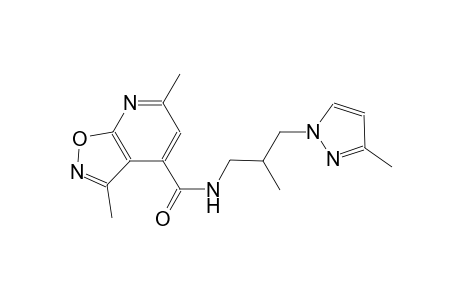 isoxazolo[5,4-b]pyridine-4-carboxamide, 3,6-dimethyl-N-[2-methyl-3-(3-methyl-1H-pyrazol-1-yl)propyl]-