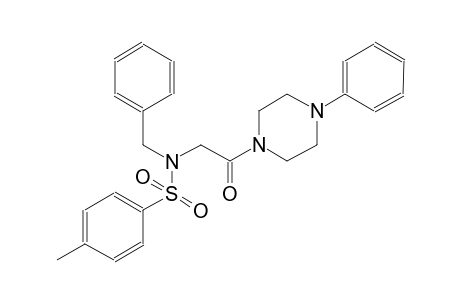 benzenesulfonamide, 4-methyl-N-[2-oxo-2-(4-phenyl-1-piperazinyl)ethyl]-N-(phenylmethyl)-