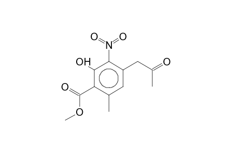 Methyl 2-hydroxy-6-methyl-3-nitro-4-(2-oxopropyl)benzoate