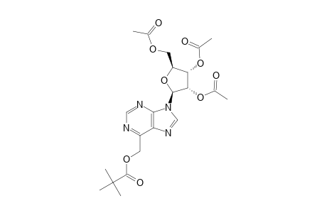 6-(PIVALOYLOXYMETHYL)-9-(2,3,5-TRI-O-ACETYL-BETA-D-RIBOFURANOSYL)-PURINE